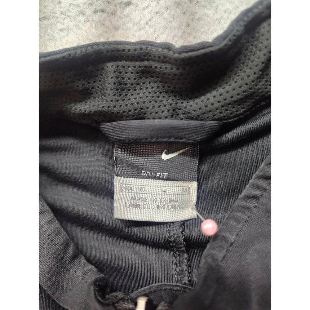 Nike Dri-FIT Womens Full Zip Running Jacket Black Mesh Pockets Size M